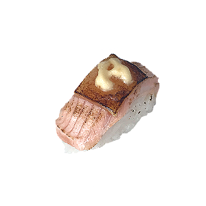 Salmon cheese nigiri