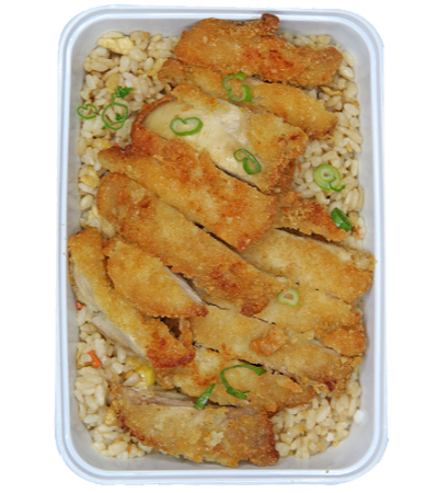 Yaki meshi / fried rice with Tori katsu ( chicken)