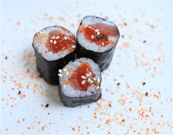 Spicy tekka maki/pittige tonijn