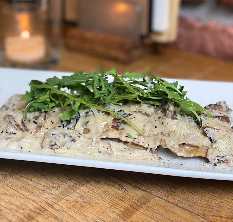 Ravioli Tartufo con Funghi