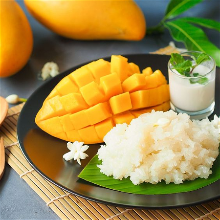 Mango sticky rice (populair thai dessert!)
