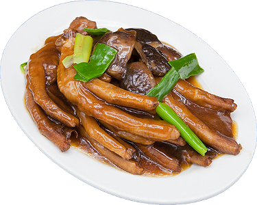Goose feet in oyster sauce