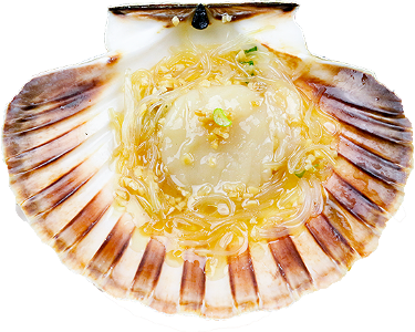 Steamed scallop with garlic 