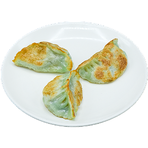 Vegan spinach dumpling