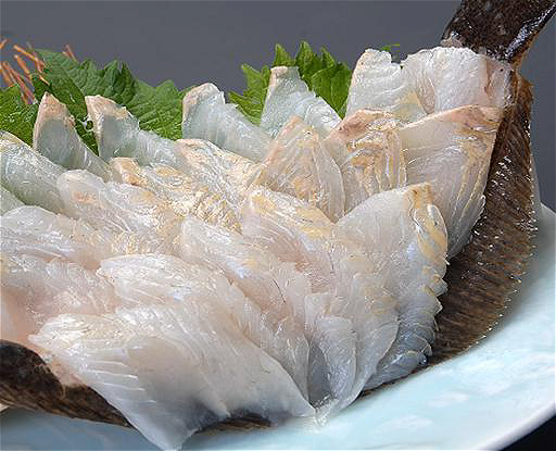 Hirame sashimi