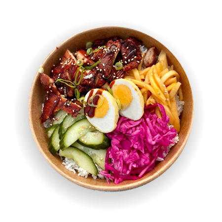 Chicken Char siu bowl