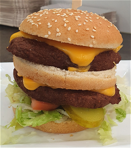 Dubbel cheeseburger