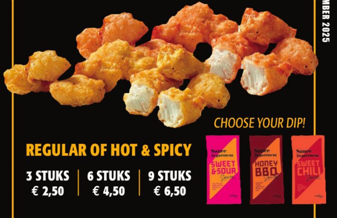 Chicken chuncks 6 stuks