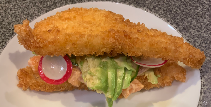 Crispy sushi sandwich vega