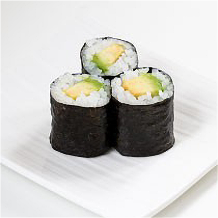 Sushi rol avocado