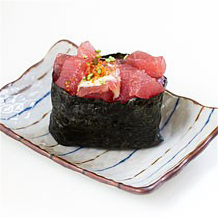 Spicy tuna nigiri