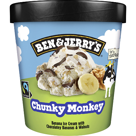 Ben & Jerry's - Chunky Monkey 465ml