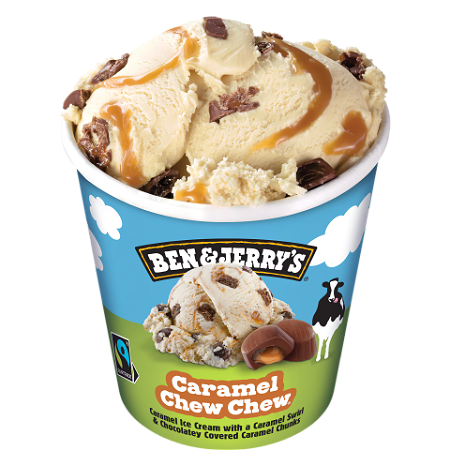 Ben & Jerry's - Caramel Chew Chew 465ml