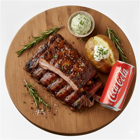 Runderspareribs menu