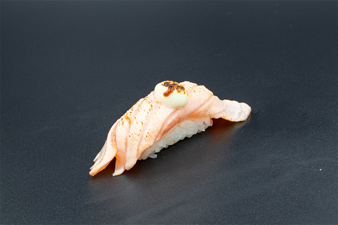 Sake cheese nigiri