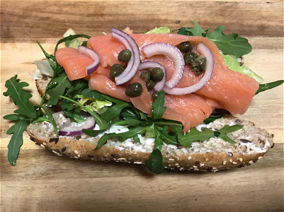 Broodje gerookte zalm