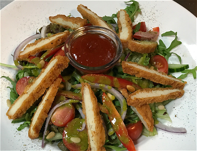 Maaltijdsalade crispy chicken