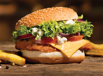 Spicy crispy chickenburger combi menu