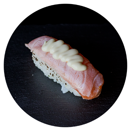 Flamed Sake Nigiri