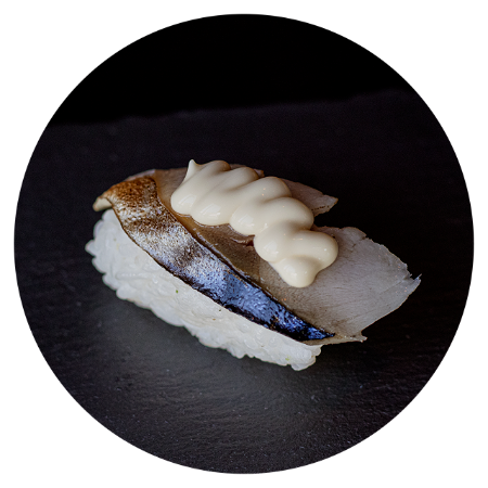Flamed Saba Nigiri