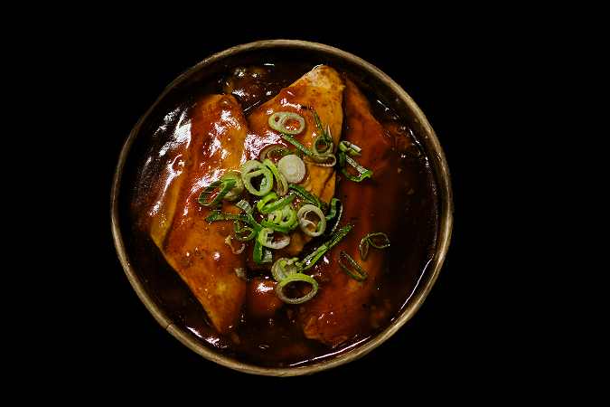 Warme Pokebowl met zalm bakplaat