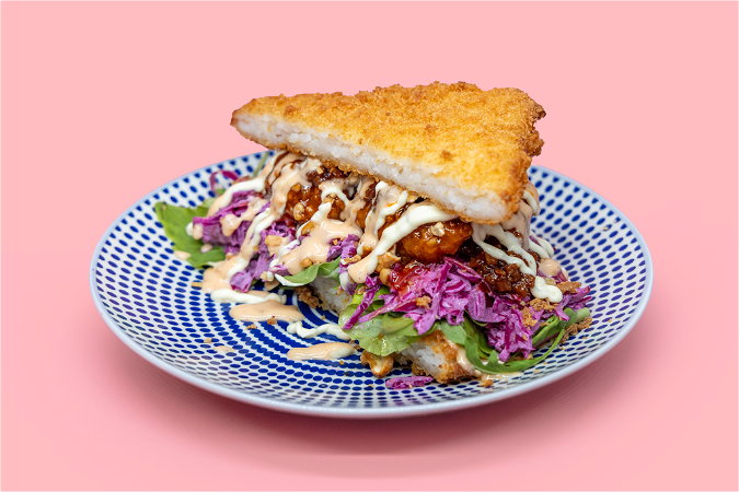 Vega Sushi Sandwich Korean BBQ Chicken