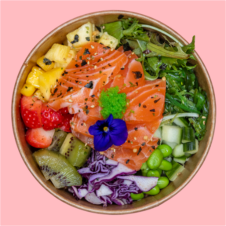 Poké Fruity Honolulu salmon sashimi