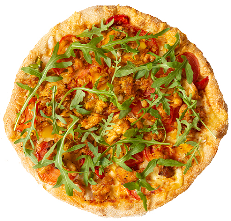 Italian pizza pittige kip + rucola
