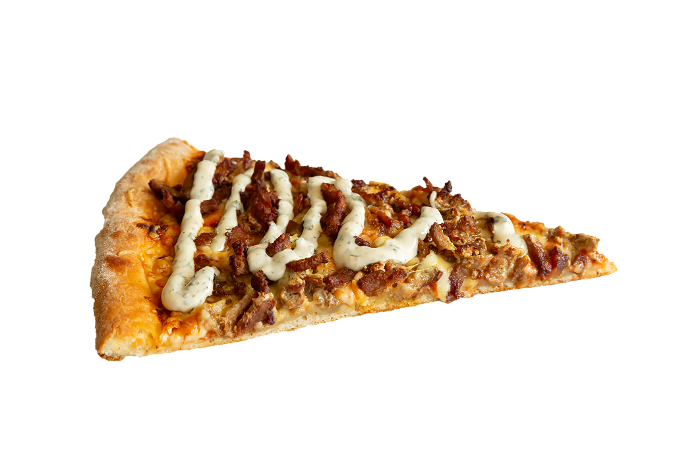 *** NIEUW*** Large pizza halal-kipshoarma + bakje knoflooksaus