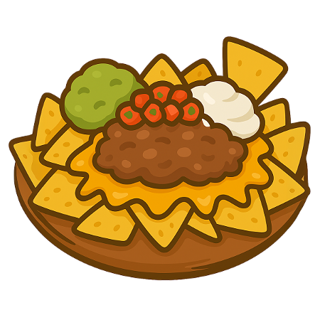 Nachos con Frijoles