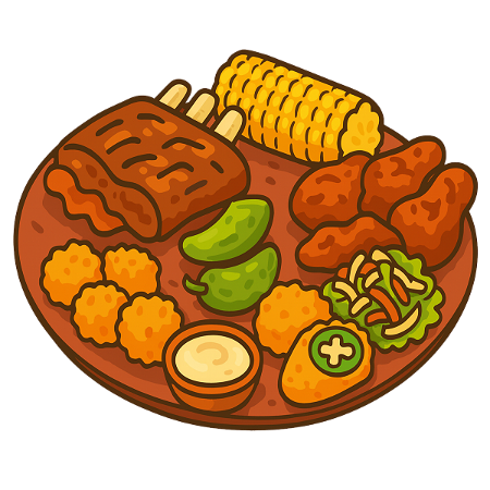 Memphis BBQ Deluxe (voor 3 personen)