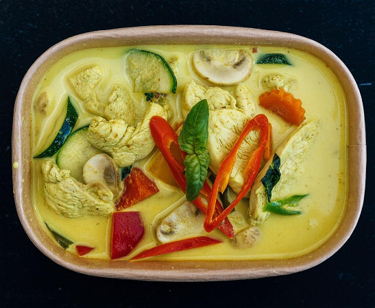 Groene curry.