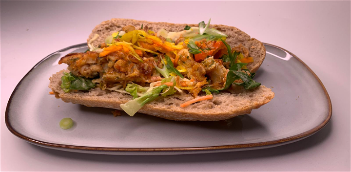Warm belegd broodje  Vega 