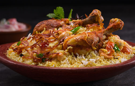Hyderabadi Spicy Chicken Biriyani
