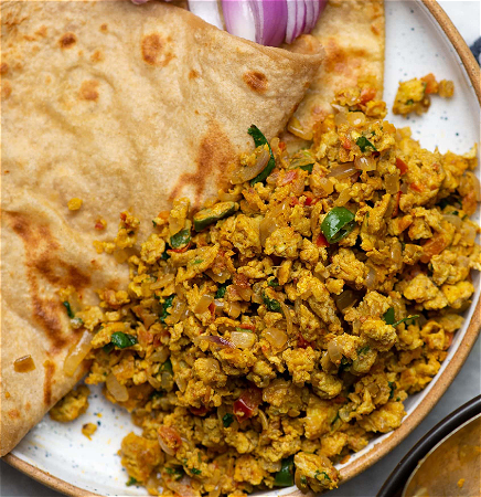Egg Bhurji Chapati