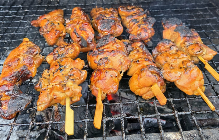 Gegrilde kipsaté 250 gram