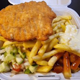 Kipschnitzel menu