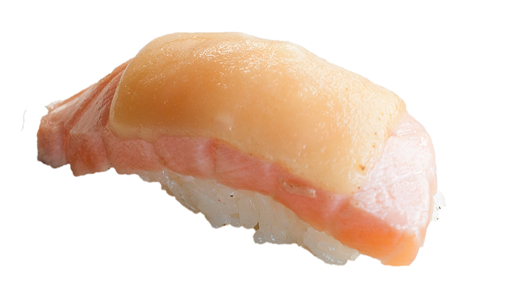 Cheese salmon nigiri