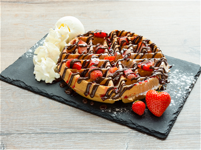 Strawberry Delight Waffle