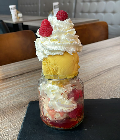 Fruity Mango Raspberry Sundae