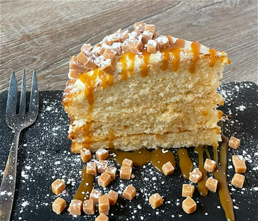 Sticky Salty Caramel Cake