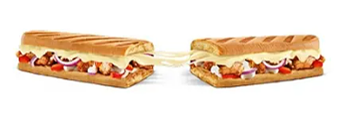 15cm Chicken 'N' Garlic Submelt Menu