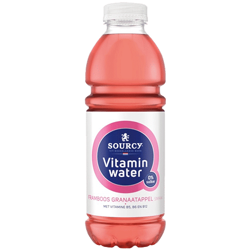 Sourcy Vitaminwater framboos/granaatappel 50cl
