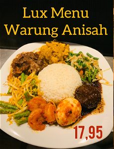 Luxe menu Warung Anisah