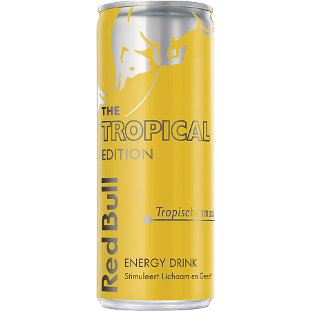 red bull Tropiscge smaak