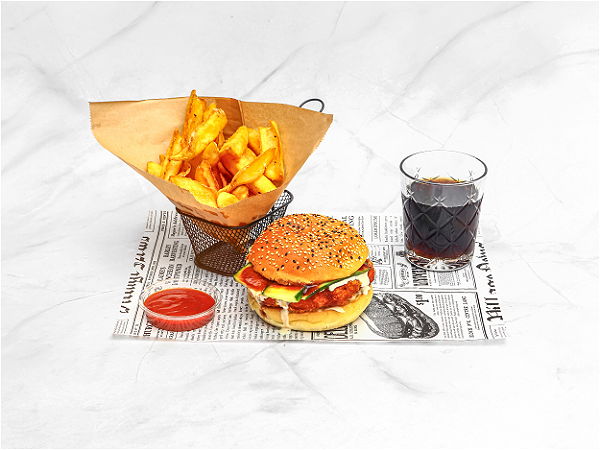 Louisiana shrimp burger menu