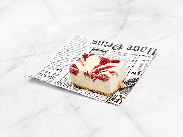 New York Style Strawberry Cheesecake