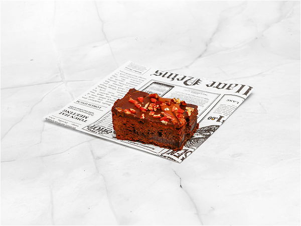 Caramel pecan brownie