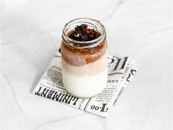 Small jar Black Cookies Chocolate