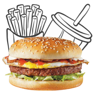 Hamburger speciaal menu